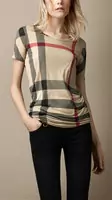 2013 burberry t-shirt mujer populaire coton london sm abricot